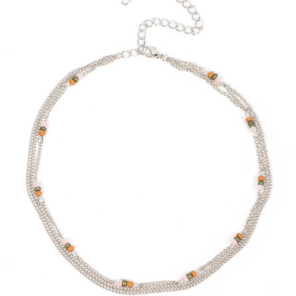 Bountifully Beaded - Multi Necklace and Earrings Set